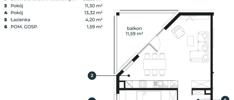 Wyjątkowy apartament o powierzchni 67,67 m2 z panoramicznym widokiem na Park Północny