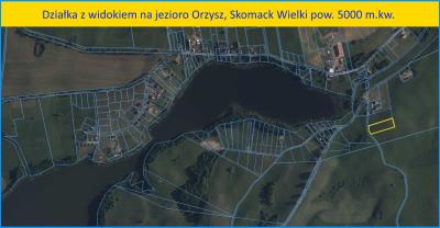 Orzysz, Skomack Wielki 5000 m.kw. działkę sprzedam