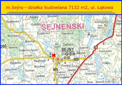 Działka na sprzedaż gmina Sejny, ul . Łąkowa – działka budowlana 7132 