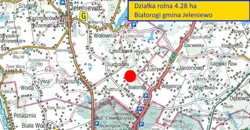 Białorogi gm Jeleniewo - działka rolna na sprzedaż 4.28 ha 