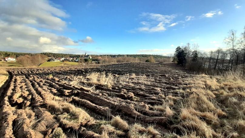 Becejły, działka przy jeziorze Szelment Mały, 1.050 ha