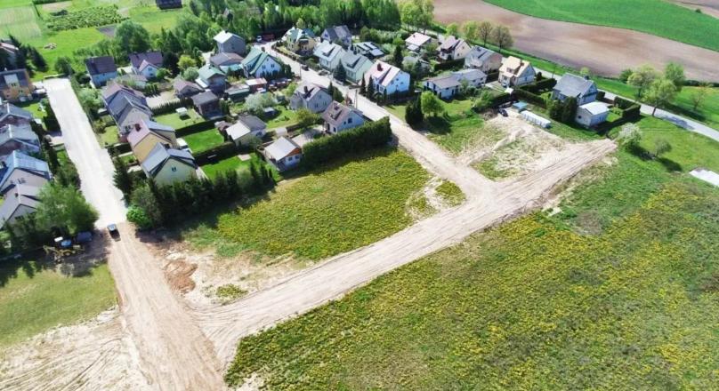Działki budowane na nowym osiedlu – Puńsk.