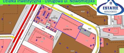 Suwałki ul. Nowomiejska- działka usługowa inwestycyjna