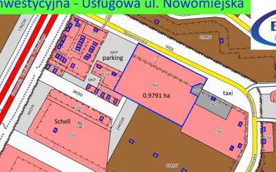 Suwałki ul. Nowomiejska- działka usługowa inwestycyjna