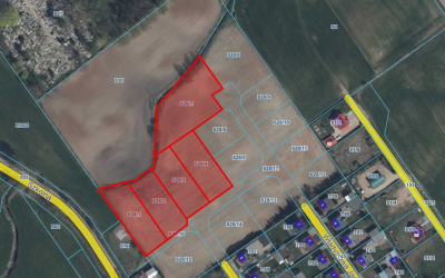 Działki budowane na nowym osiedlu – Puńsk.