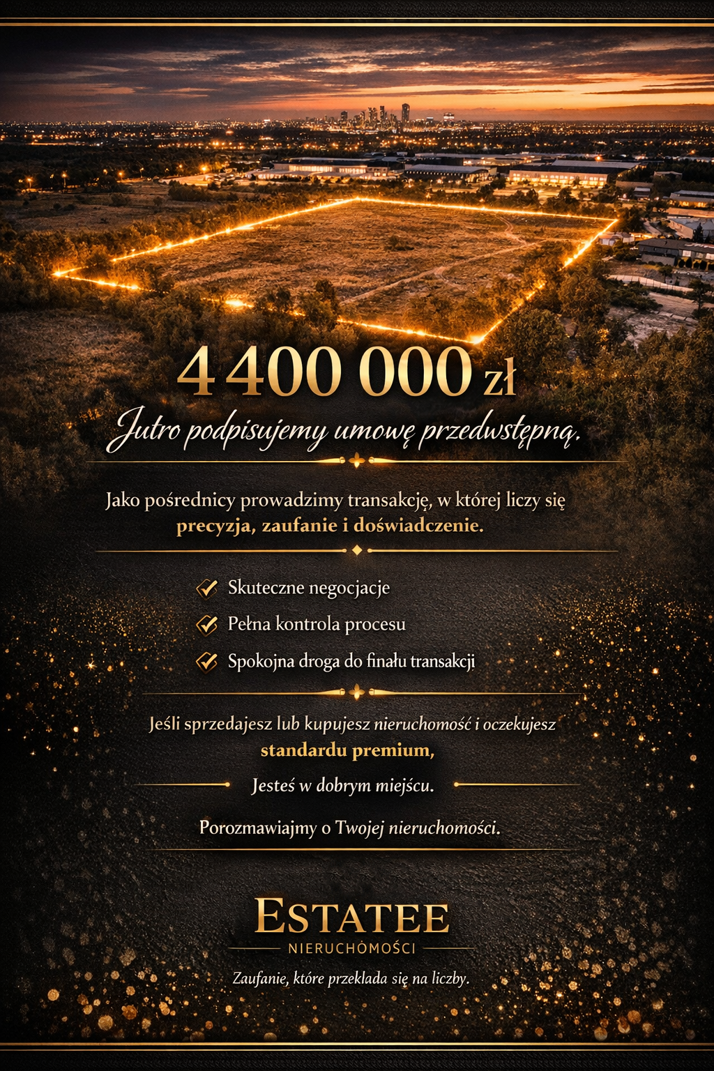 działka komercyjna sprzedana